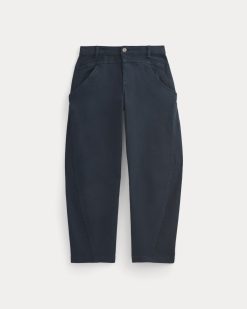 Alternative view of Double-Stitch Barrel Pant | Navy