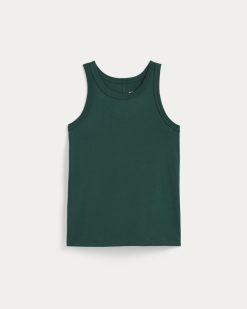 Alternative view of The Tank in Essential Cotton | Dark Sea