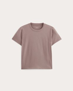 Alternative view of The Box-Cut Tee in Essential Cotton | Rose Dusk | No Pocket