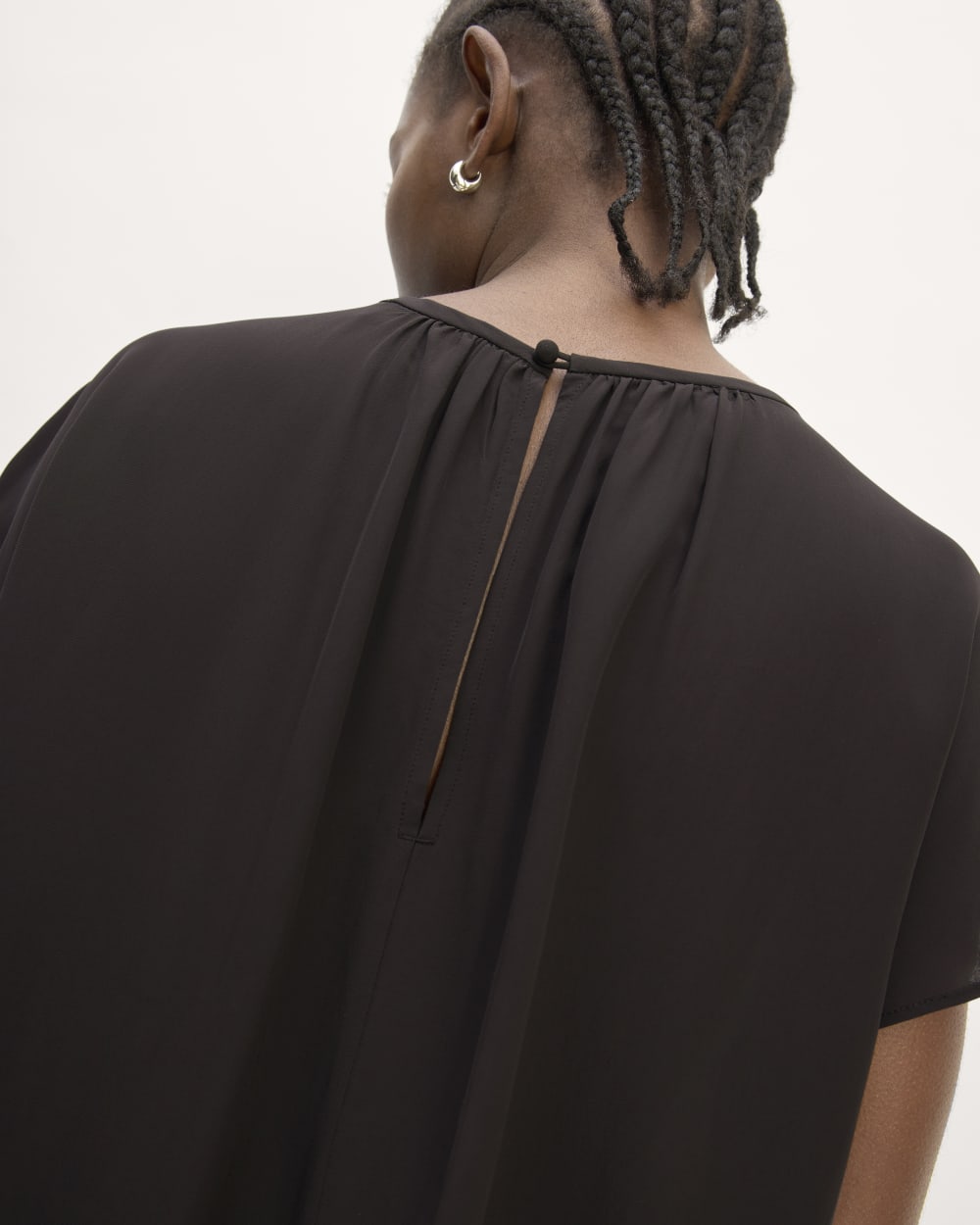 The Gathered Neck Top | Black - Image 5