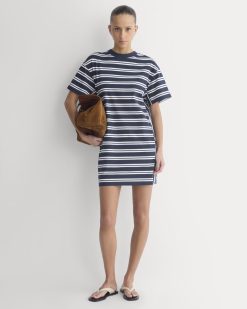 Weekend Tee Mini Dress | True Navy / Canvas Tan