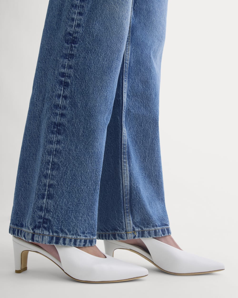 Pointed-Toe Slingback Heel | Snow - Image 4