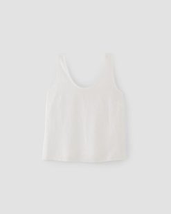 Alternative view of The Scoop Tank in Linen | White