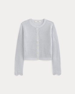 Alternative view of Lace-Knit Cardigan | Skywriting