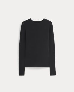 Alternative view of Tissue Long-Sleeve Crew | Black