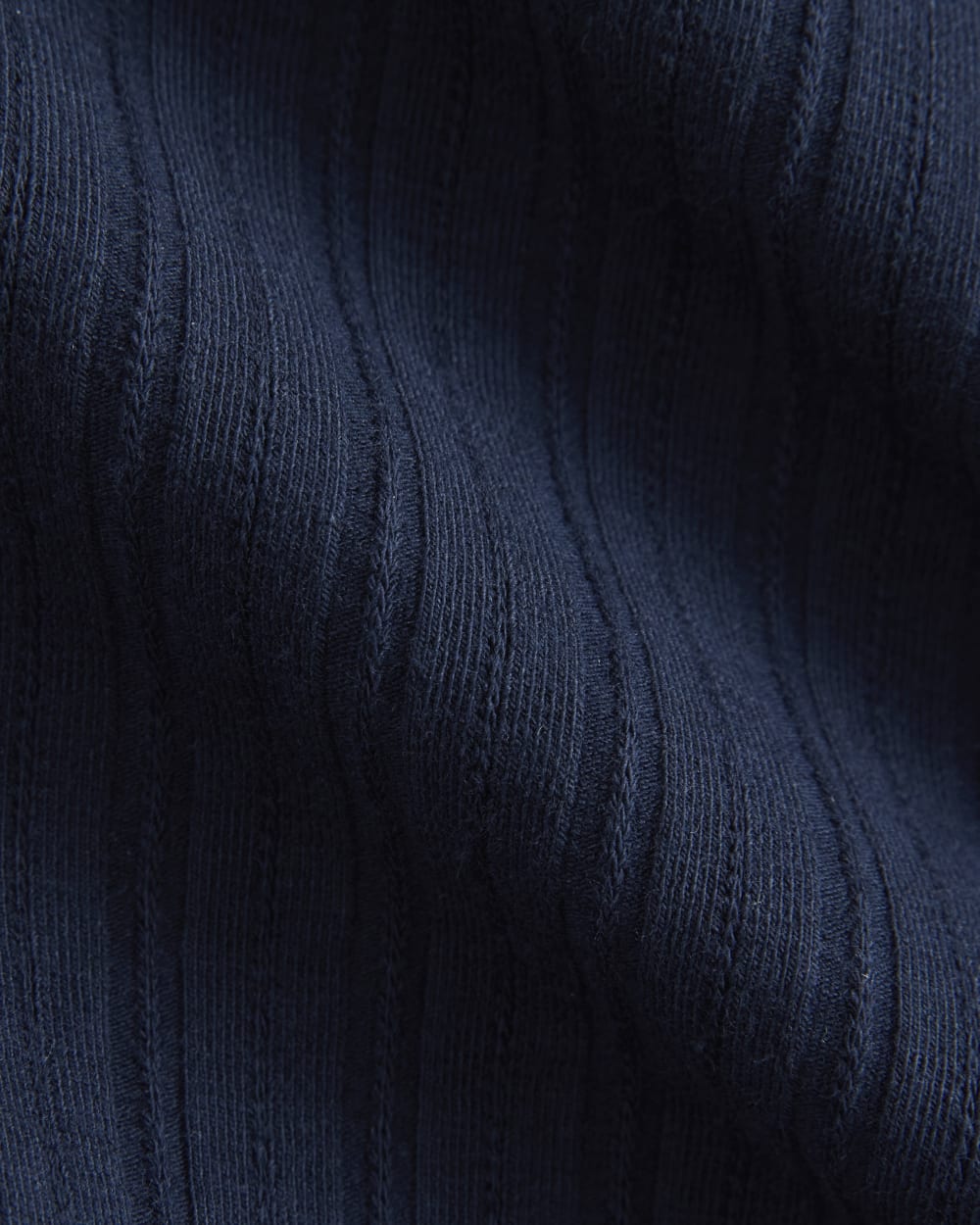 V-Neck Tank in Pointelle | Deep Navy - Image 6