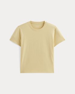 Alternative view of The Box-Cut Tee in Essential Cotton | Banana Crepe | No Pocket