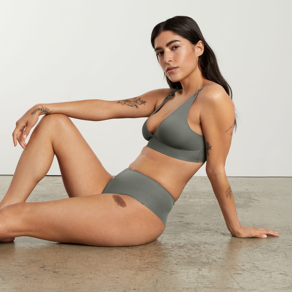 The Invisible High-Rise Thong | Pewter Green - Image 4