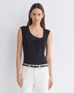 Asymmetrical Top in Butterluxe | Black