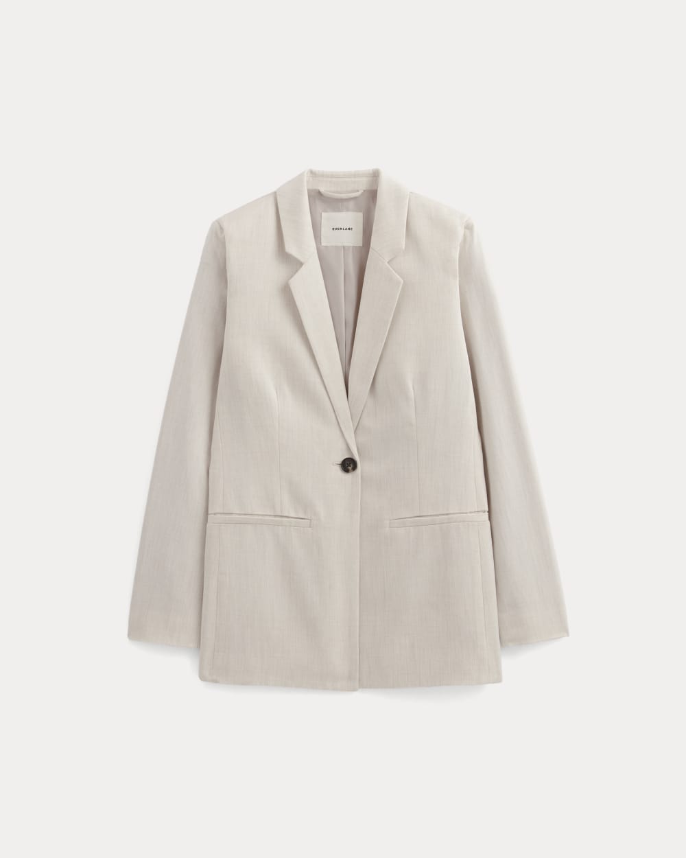 The Relaxed Blazer in Buttersmooth | Heathered Oat - Image 2