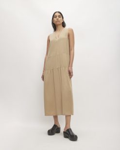 The TENCEL™ V-Neck Dress | Cornstalk