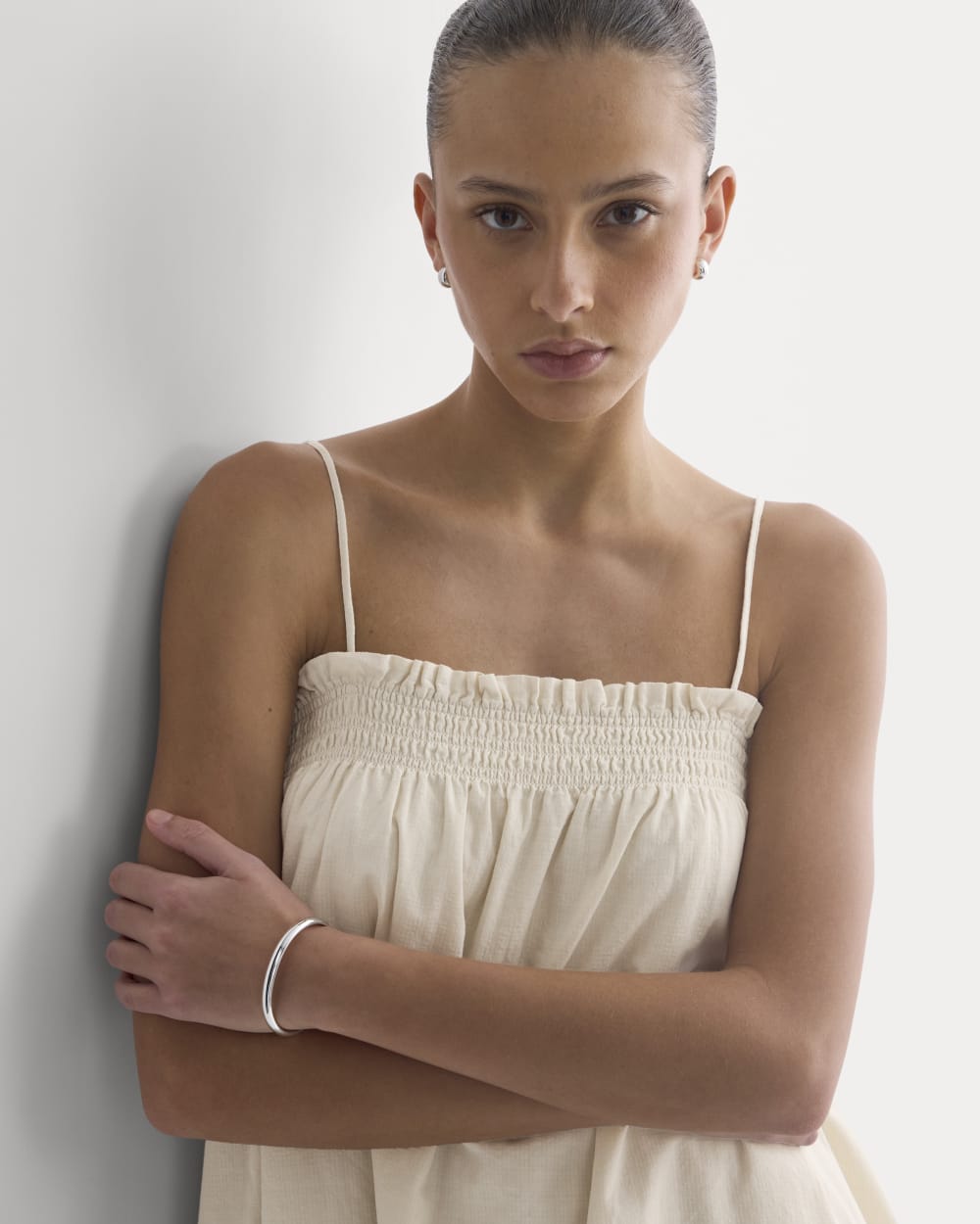 Gauze Smocked Dress | Birch - Image 4