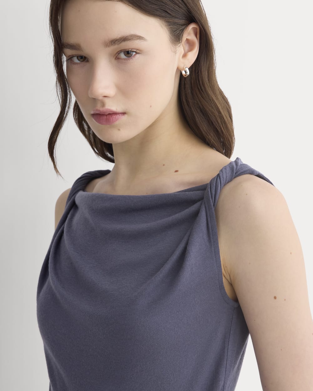 Cowl Neck Twist Tank in Butterluxe | Graystone - Image 4