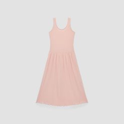 Alternative view of The Rib Soft Knit Scoop-Neck Dress | Petal Pink