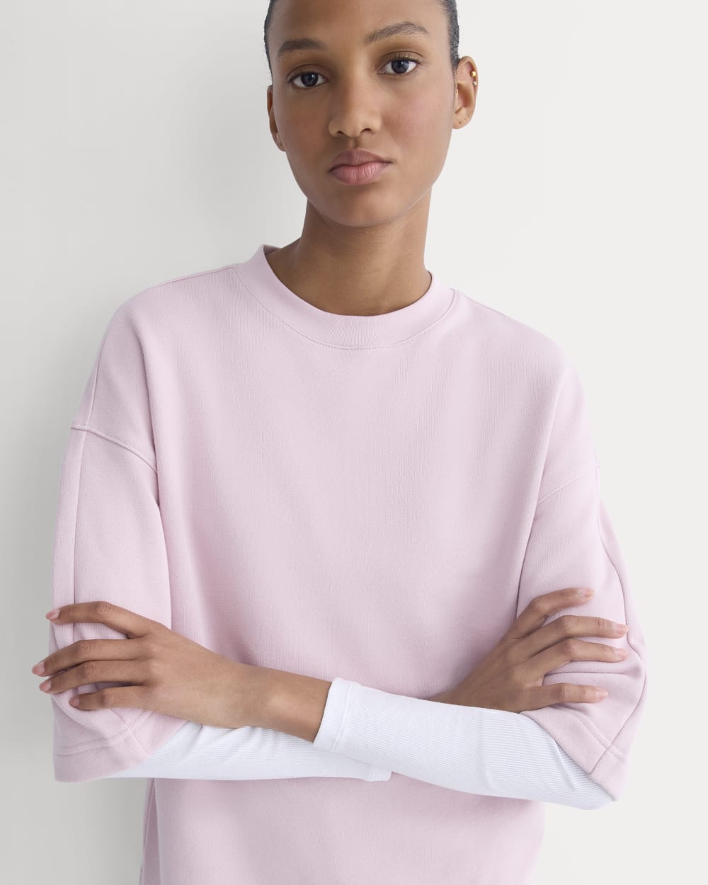 Lightweight Terry Oversized Tee | Burnished Lilac - Image 5