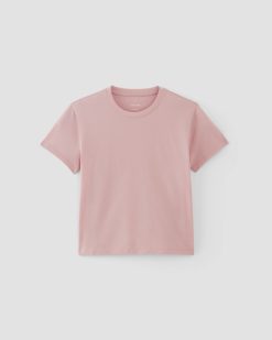 Alternative view of The Box-Cut Tee in Essential Cotton | Rose Pink | No Pocket