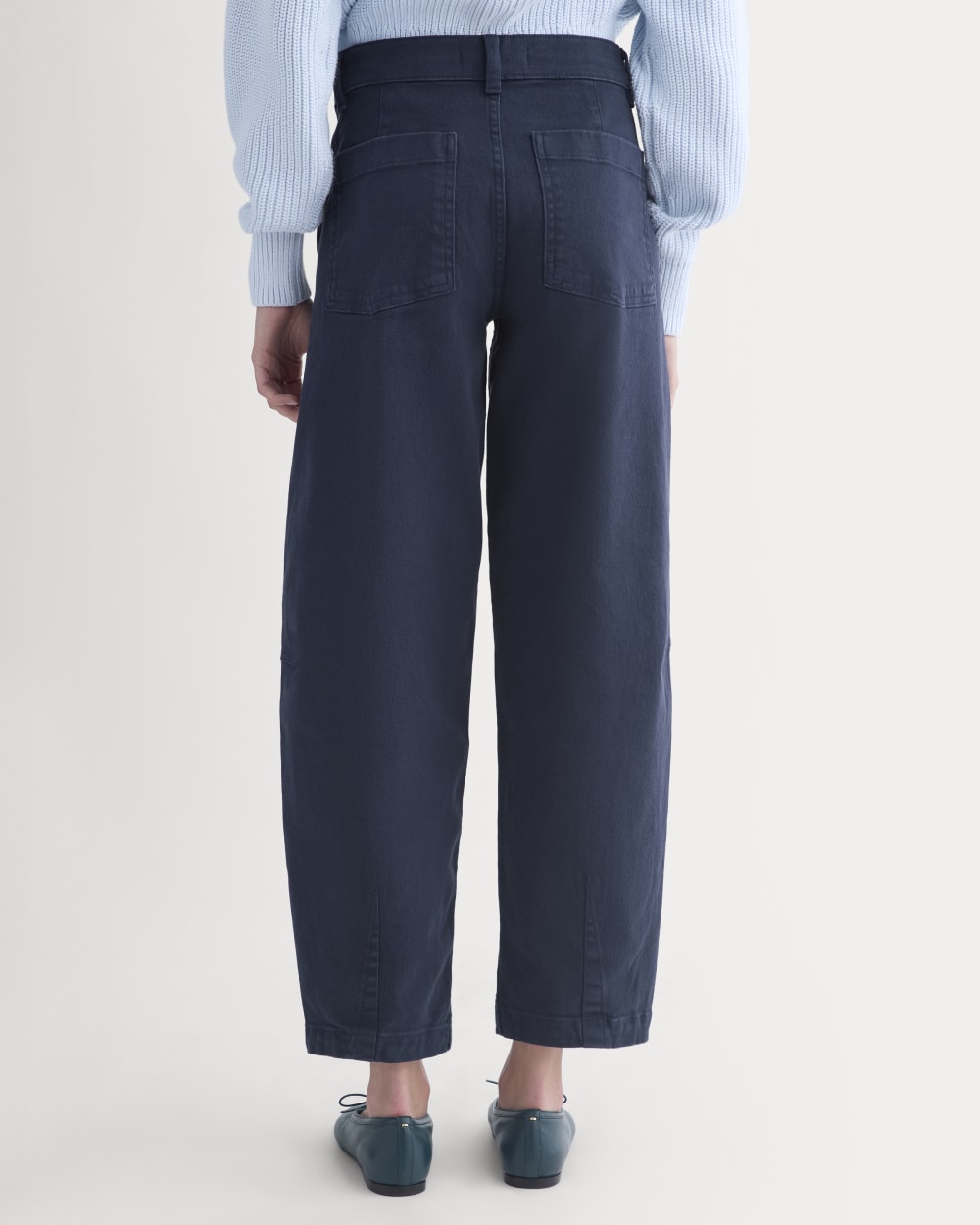 Twisted Seam Barrel Pant | Navy - Image 5