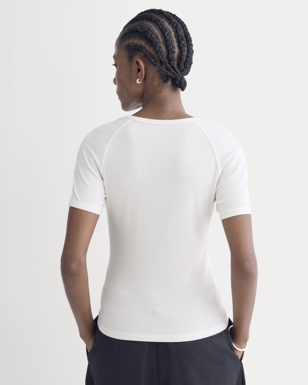 The Shimmy V-Neck Top | Bone - Image 5