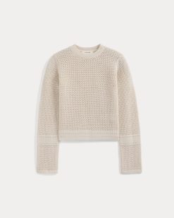 Alternative view of Open Knit Long-Sleeve Crew in Everyday Cotton | Canvas