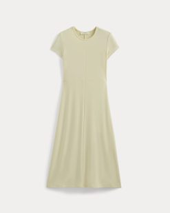 Alternative view of Midi Tee Dress in Butterknit | Light Yellow
