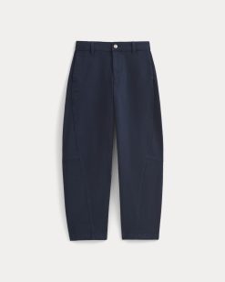Alternative view of Twisted Seam Barrel Pant | Navy
