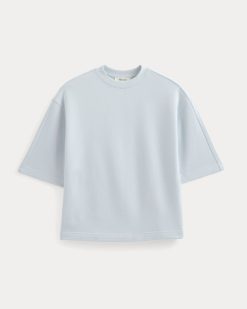 Alternative view of Lightweight Terry Oversized Tee | Skywriting