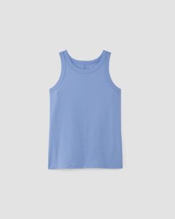 Alternative view of The Tank in Essential Cotton | Blue Opal