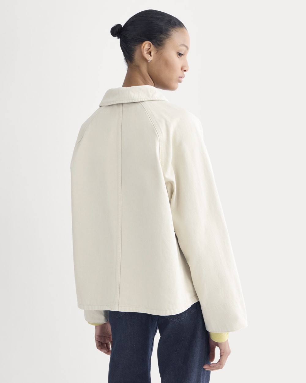 Cropped Denim Jacket | Garment-Dyed Sand - Image 6