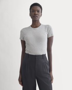 Tissue Short-Sleeve Crew | Heathered Grey