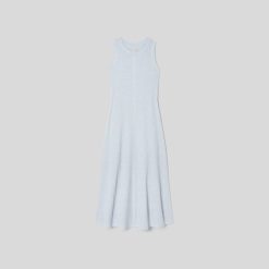 Alternative view of The  Organic Cotton Waffle Tank Dress | Heathered Periwinkle