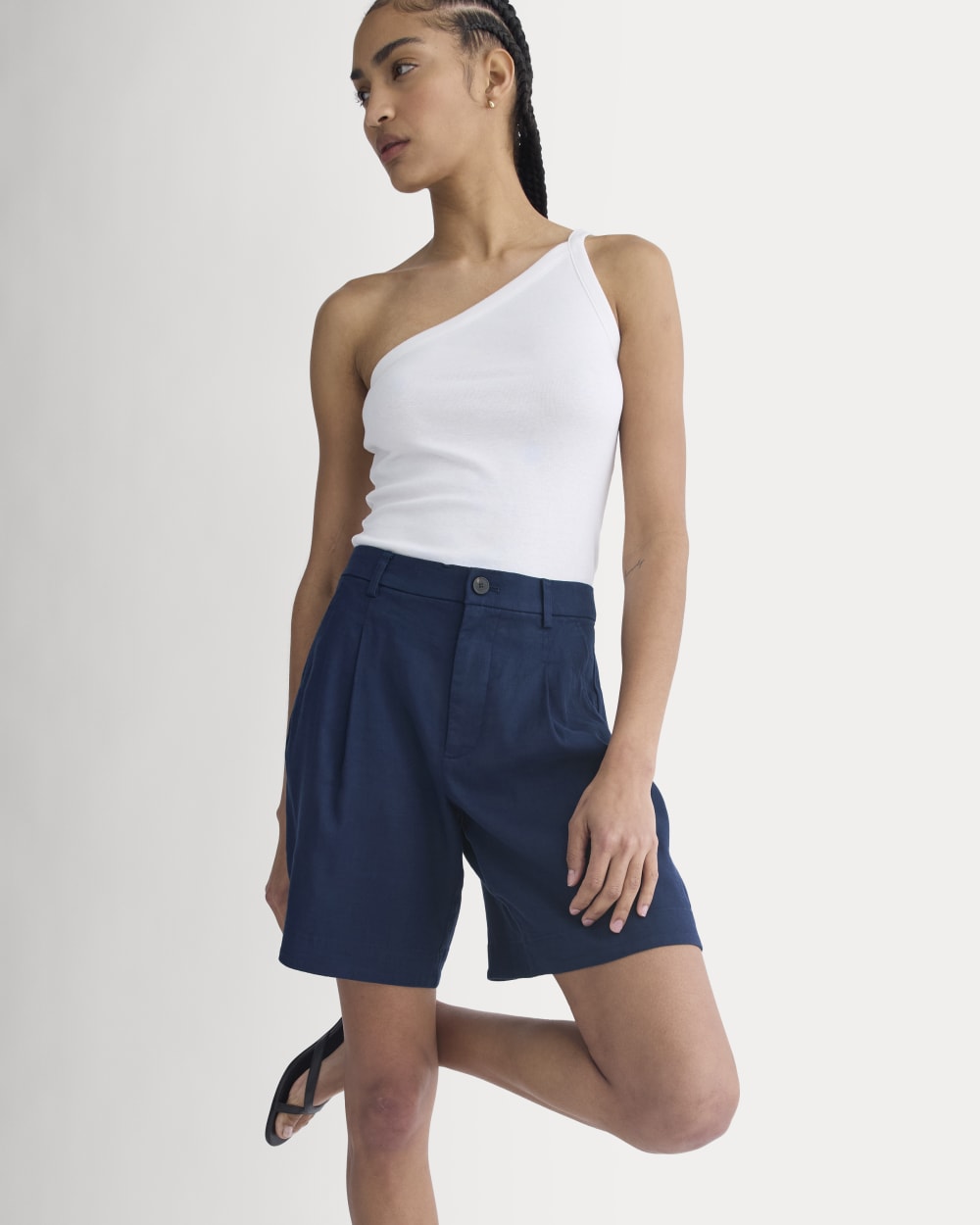Tailored A-Line Short | Navy - Image 4