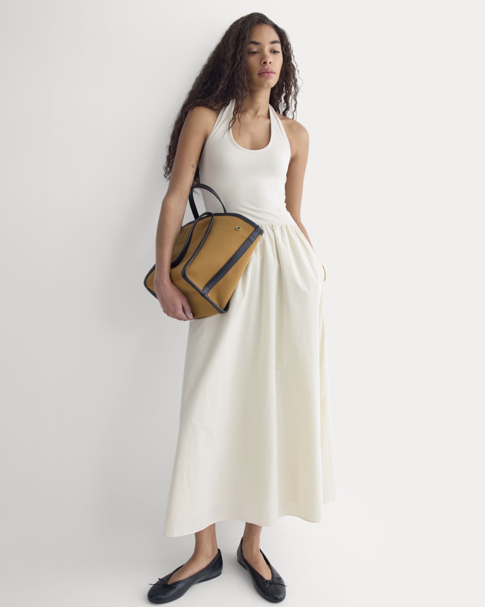 Halter Dress in Ultrasoft Cotton | Birch - Image 6