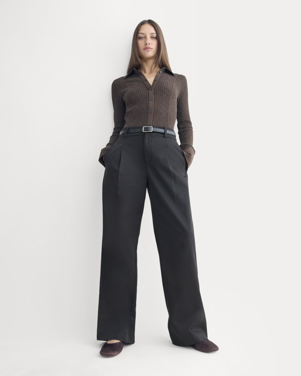 Cozy Rib Button-Up | Coffee Bean - Image 5
