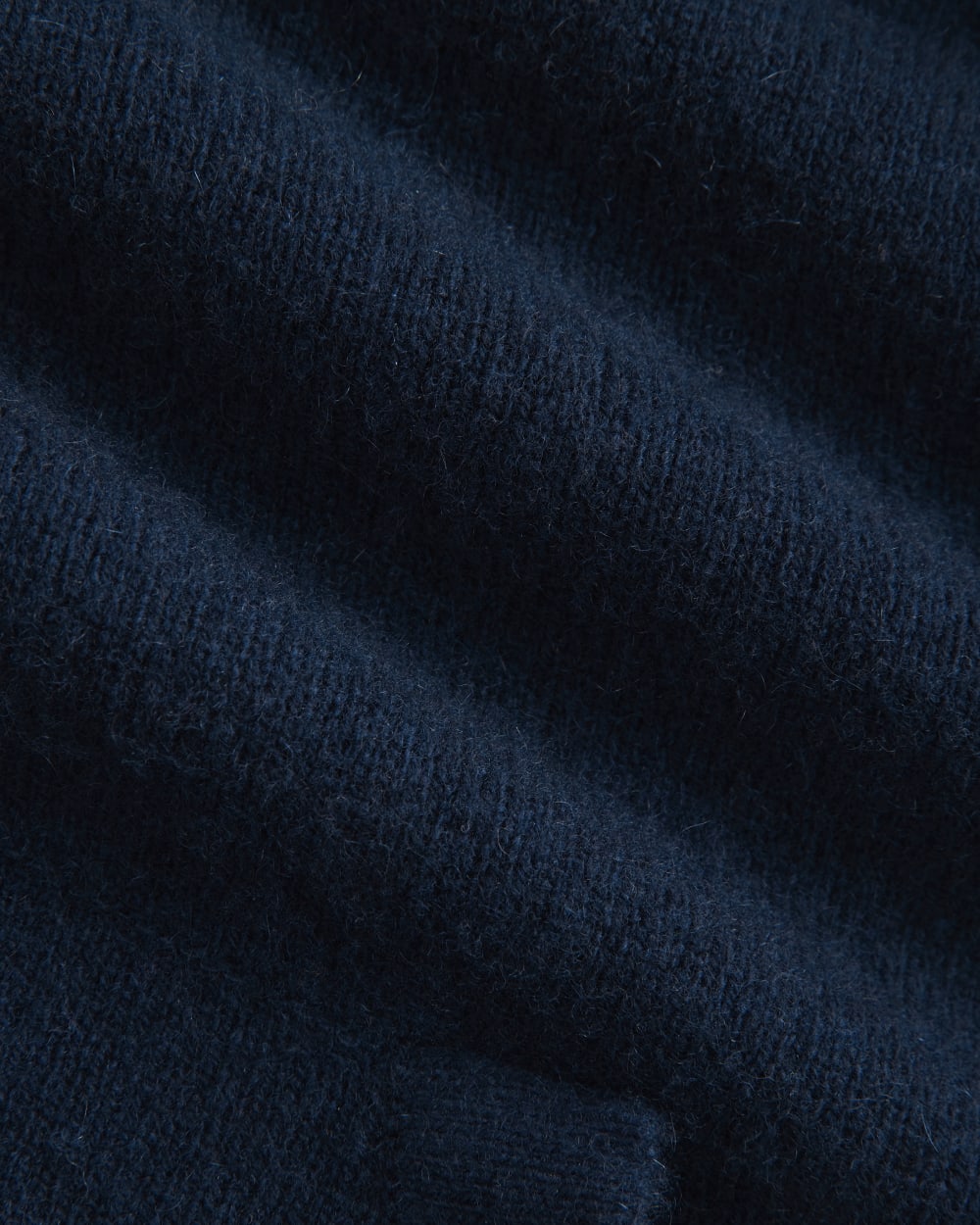 Full-Zip Hoodie in Wool Cashmere | Navy - Image 6