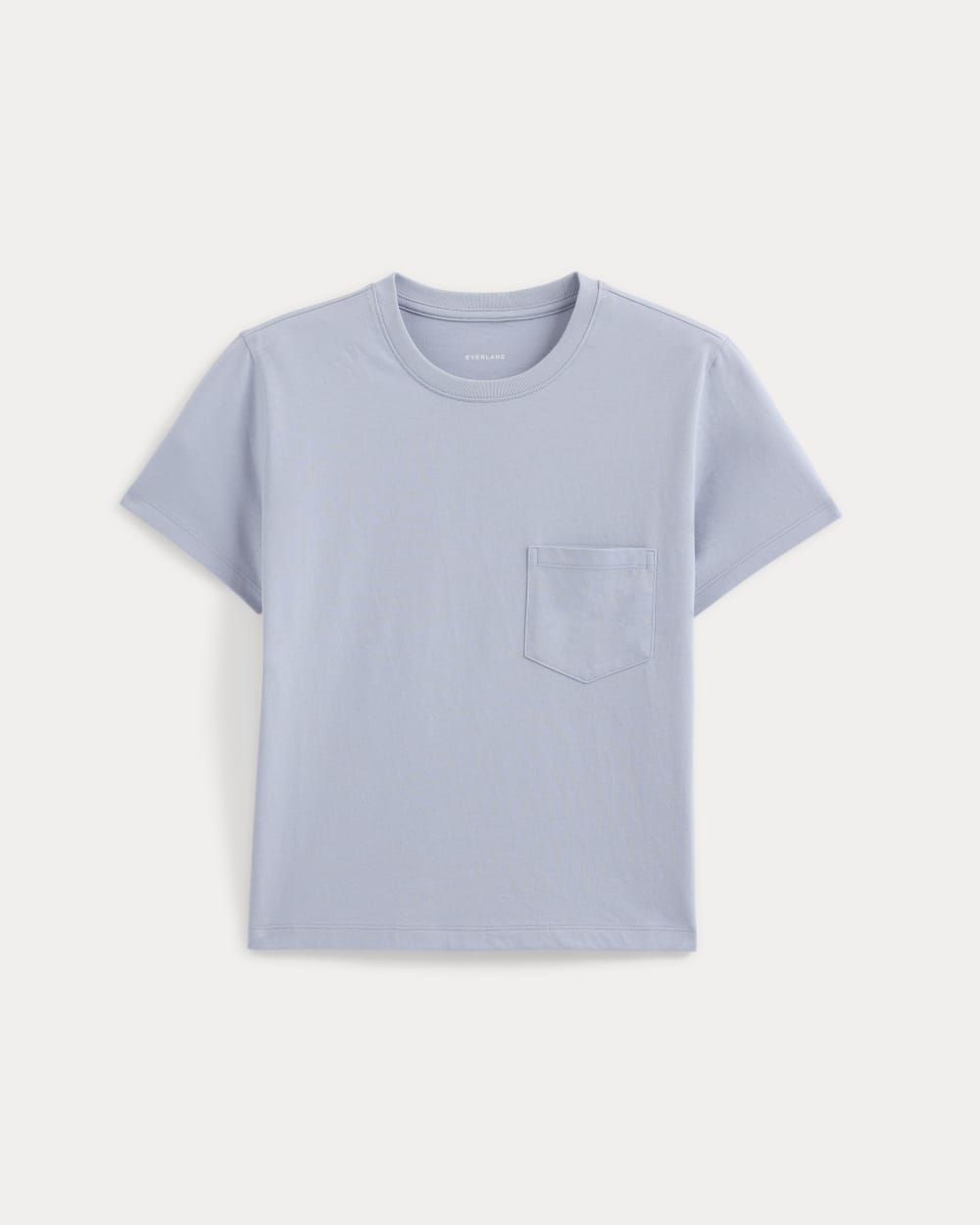 The Box-Cut Tee in Essential Cotton | Aleutian | Pocket - Image 2
