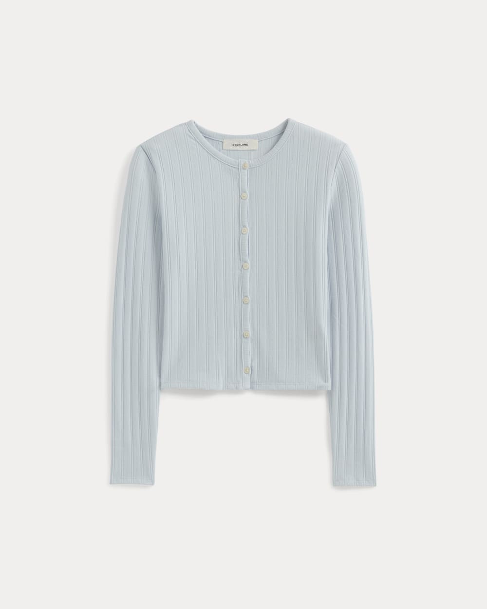 Cardigan in Pointelle | Skywriting - Image 2