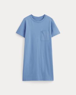 Alternative view of The Organic Cotton Weekend Tee Dress | Blue Opal