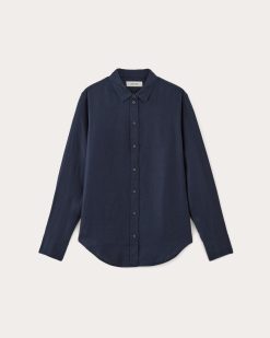 Alternative view of The Must-Have Shirt in Linen | Navy