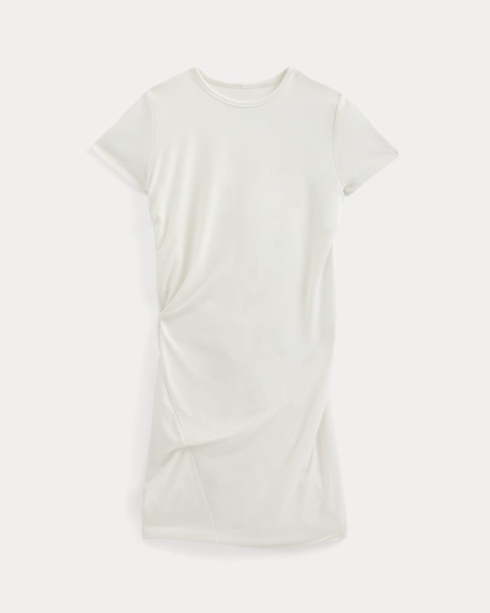 Twisted Short-Sleeve Crew Dress | Bone - Image 2