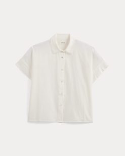 Alternative view of Scalloped-Collar Square Shirt | Bone