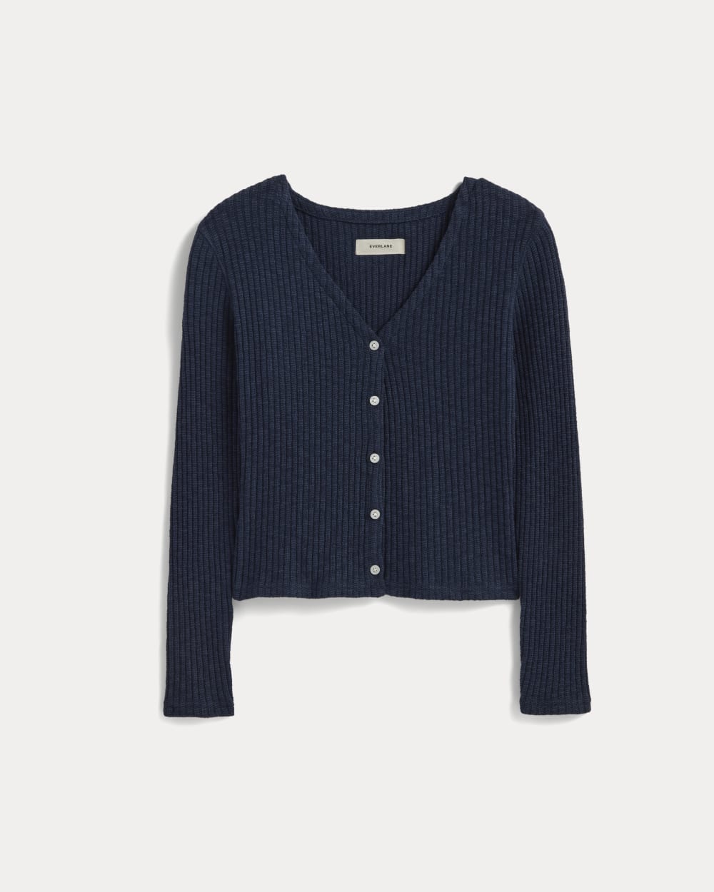 The Cozy Rib Cardigan | Navy - Image 2