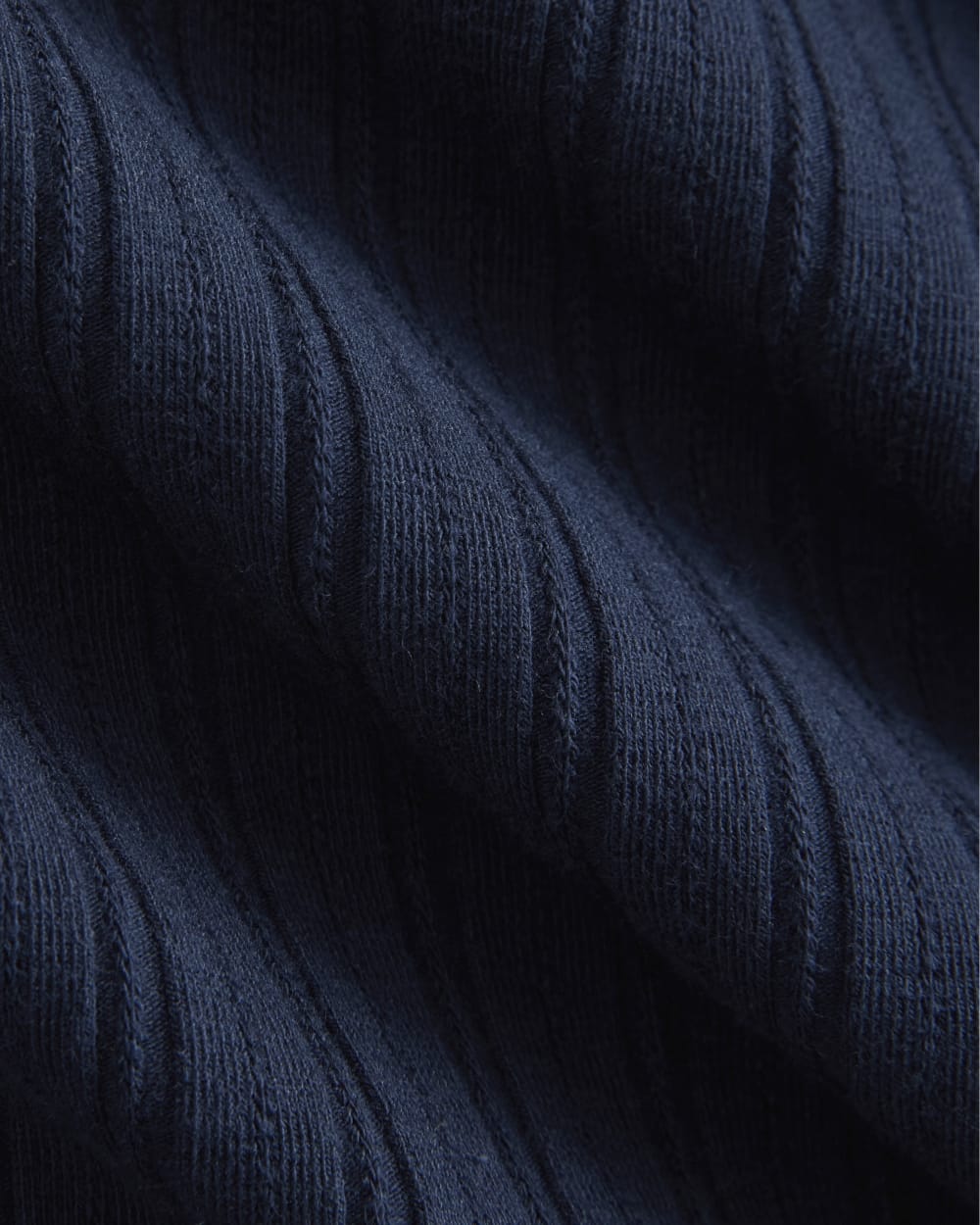 Scoop-Neck Tank in Pointelle | Deep Navy - Image 7