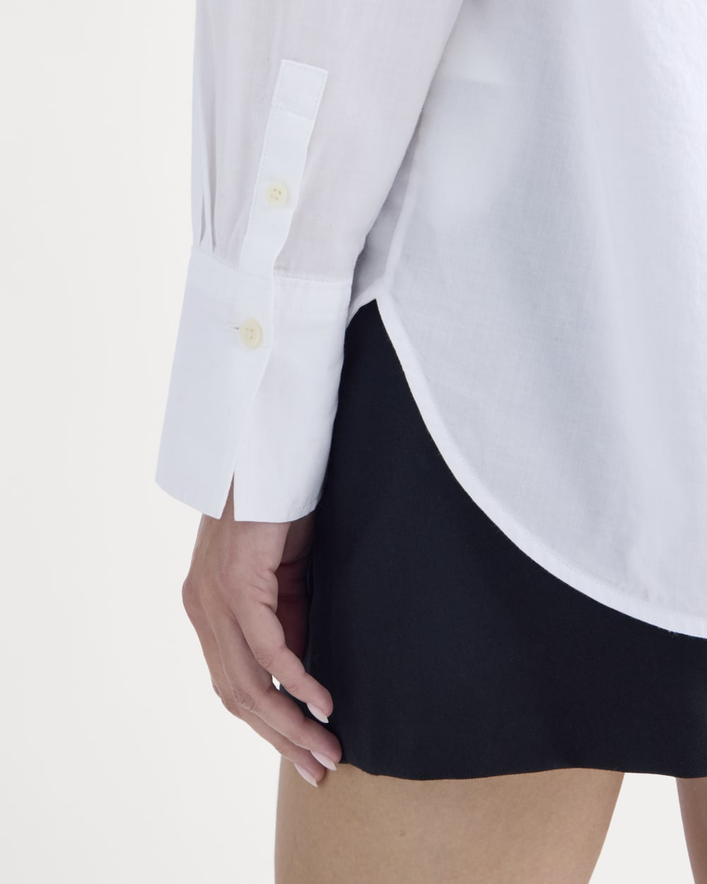 Everyday Shirt in Silky Cotton | White - Image 4