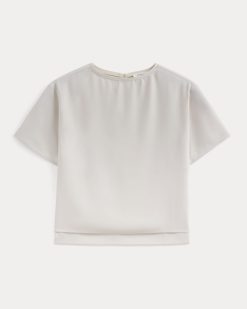 Alternative view of Drapey Crepe Top | Birch