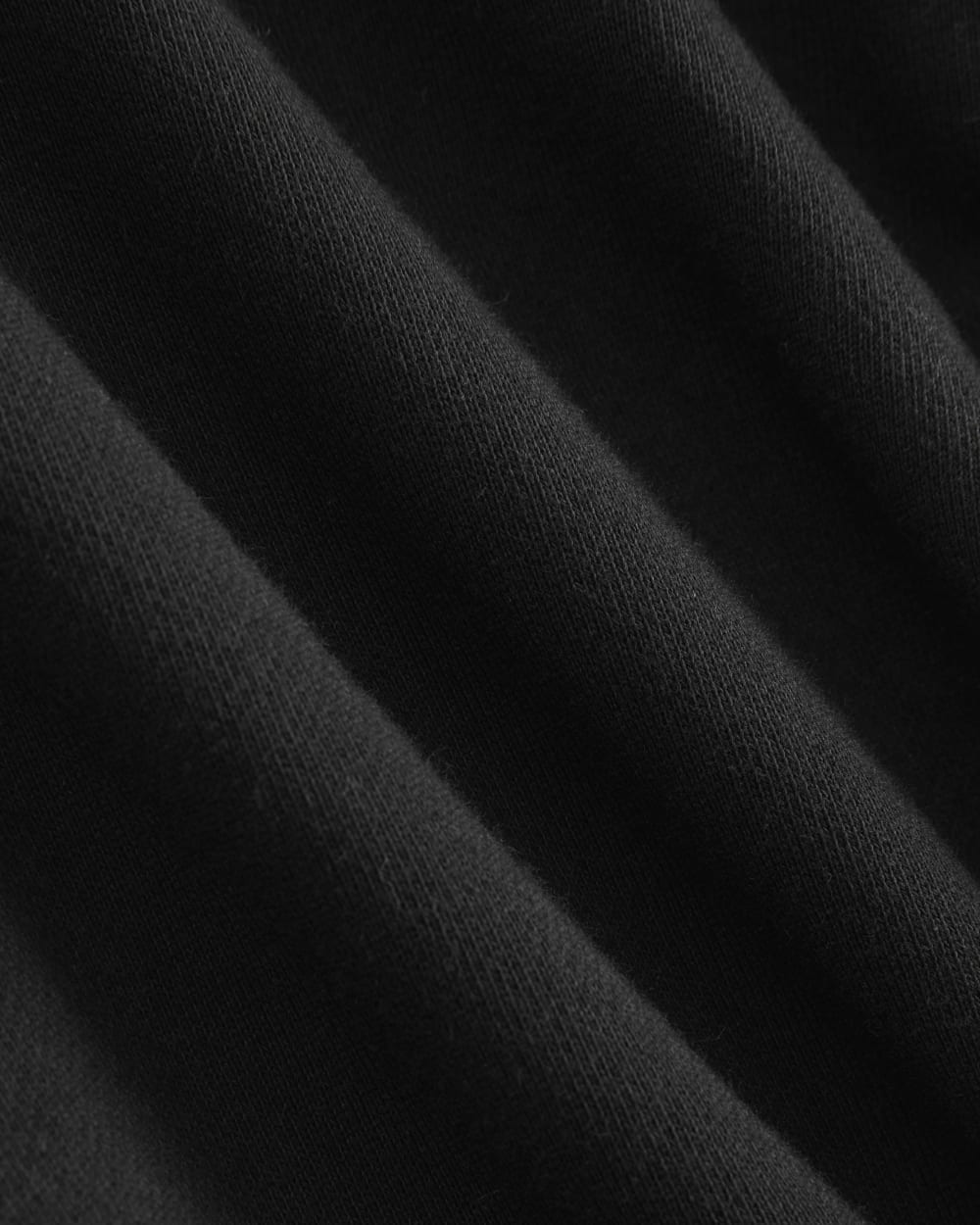 Lightweight Terry Polo Sweatshirt | Black - Image 7