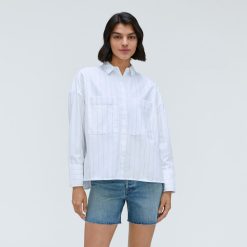 Alternative view of The Boxy Oxford | Mint / White