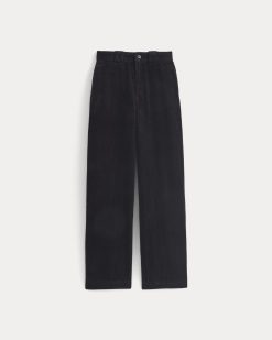 Alternative view of Corduroy Wide-Leg Trouser | Black