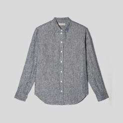 Alternative view of The Must-Have Shirt in Linen | Canvas Tan / Navy