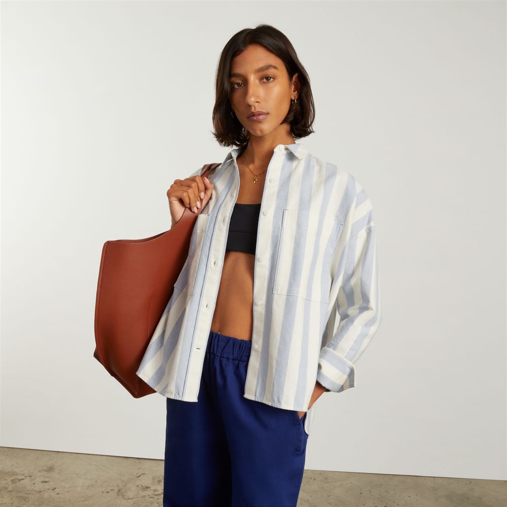 The Boxy Oxford | Blue / White - Image 2