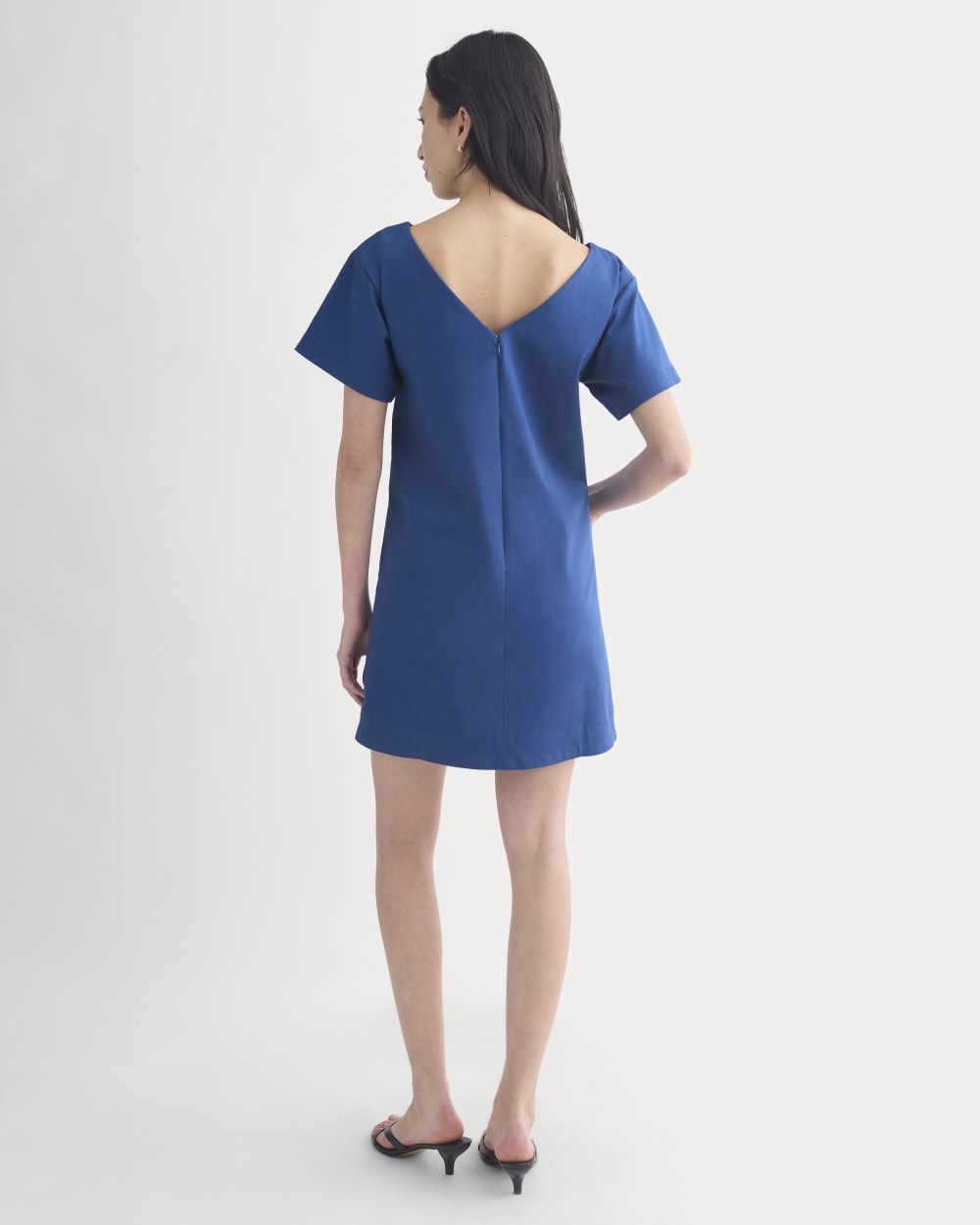Boatneck Mini Dress | Estate Blue - Image 5